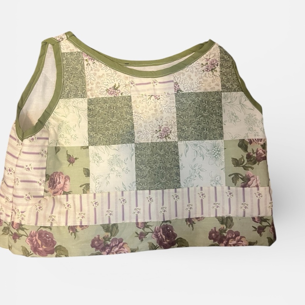 Patchwork Crop Top - image 1